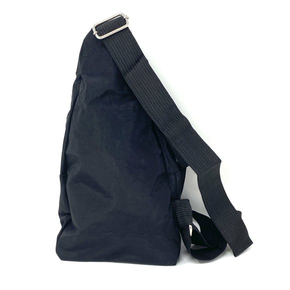 💖MEGA SALE💖Messenger Bag Polyester 3 Zip Pockets Black Unisex - Picture 3 of 5